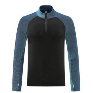 Adult Autumn-Winter Black-Blue Sports Tops