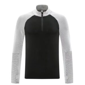 Adult Autumn-Winter Black-White Sports Tops