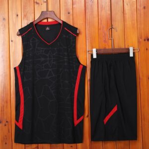 Adult Black Sleeveless Sportswear Suit