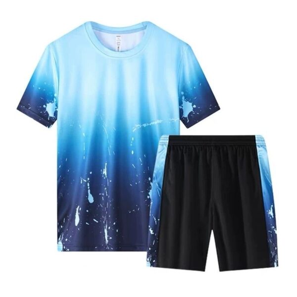 Adult Blue-Black Casual Sportswear Suit