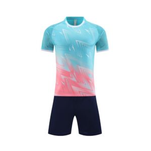 Adult Blue-Black Summer Sports Breathable Badminton Suit
