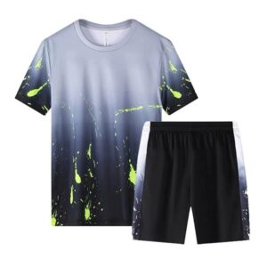 Adult Gray-Black Casual Sportswear Suit