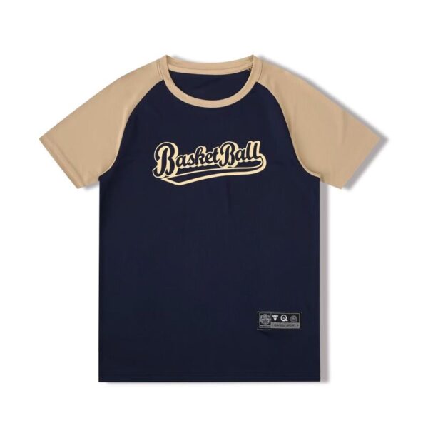 Adult Navy-Blue Quick Drying Short Sleeved Shirt