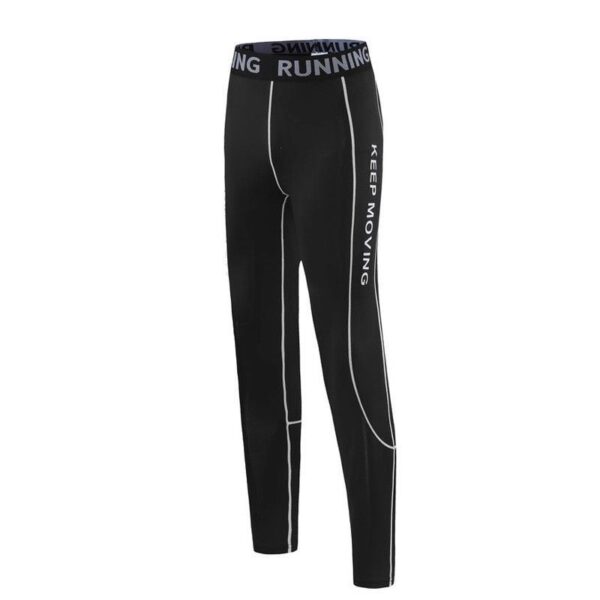 Kids Black Training Long Pants