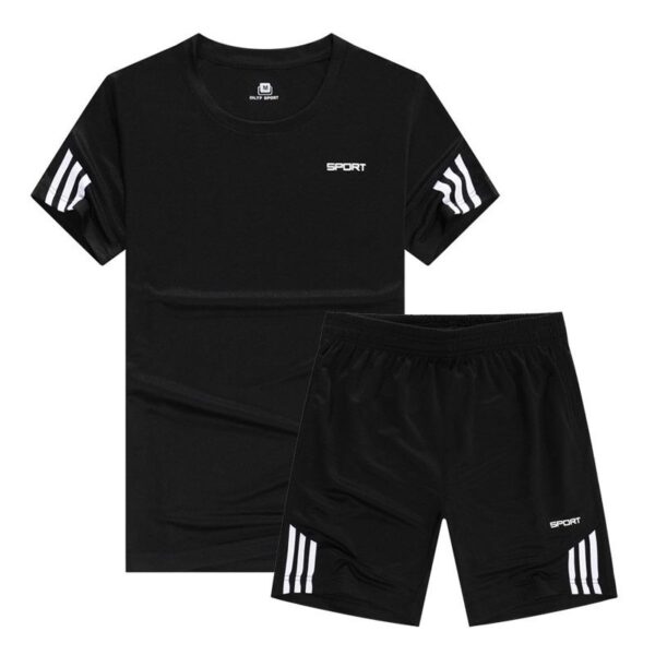 Men's Black Summer Sports Training Suit Men's Black Summer Sports Training Suit
