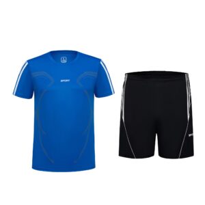 Men's Black Summer Sports Training Breathable Suit