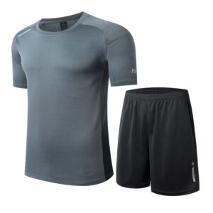 Men's Gray-Black Sports Running Suit