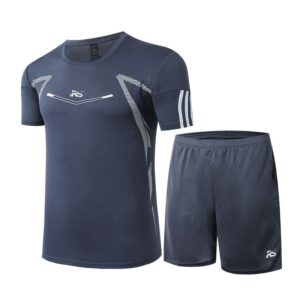 Men's Navy-Blue Running Fitness Quick-Drying Suit